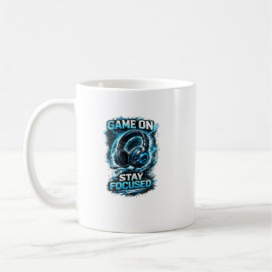 Mug Conception de casque audio "Tune in level up"