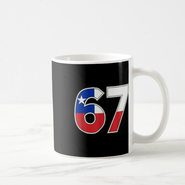 Mug Conception de célébration du drapeau chilien numér (Droite)