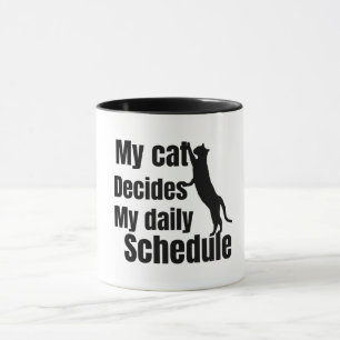Mug Conception de chat debout mignonne