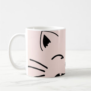Mug Conception de chat mignon   Illustration féline ad