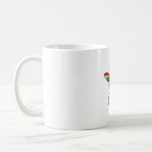 Mug Conception de chemise à aile arc-en-ciel vintage K