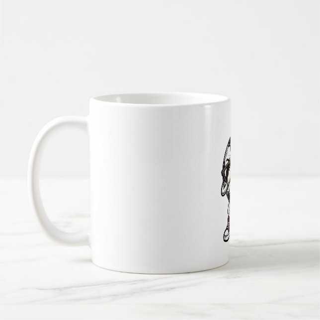 Mug Conception de chemise de balle de football Dabbing (Gauche)