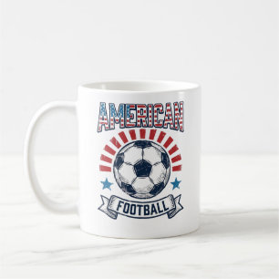 Mug Conception de chemise de ballon de football améric