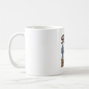 Mug Conception de chemise de cow-boy western vintage R