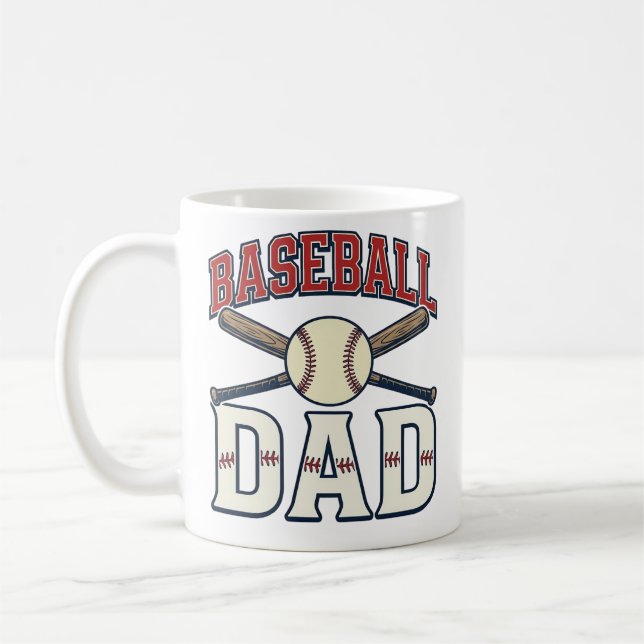 Mug Conception de chemise de gravure vintage de papa d (Gauche)