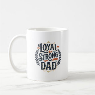 Mug Conception de chemise de gravure vintage Papa fort