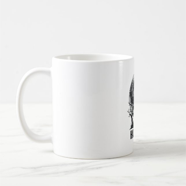 Mug Conception de chemise de lune de maison hantée Hal (Gauche)