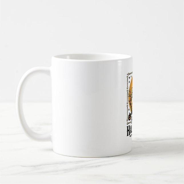 Mug Conception de chemise de lune de sorcière de Hallo (Gauche)