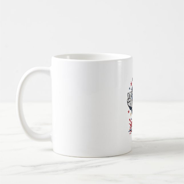 Mug Conception de chemise de mascotte de baseball patr (Gauche)