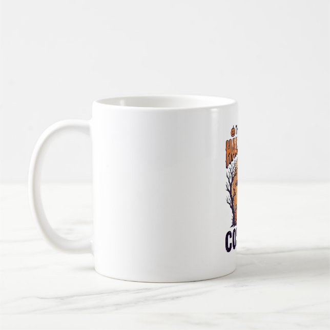 Mug Conception de chemise de sorcière de citrouille de (Gauche)