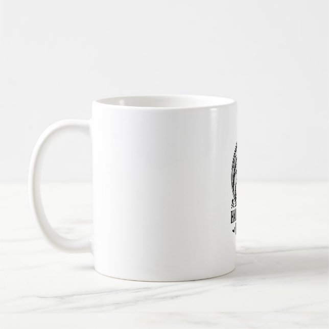 Mug Conception de chemise de sorcière de citrouille de (Gauche)