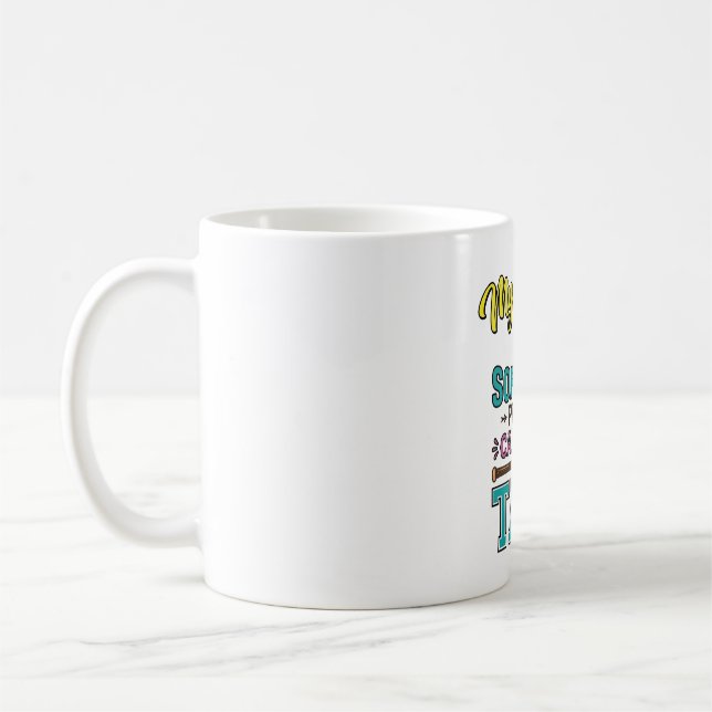 Mug Conception de chemise Mon joueur de softball préfé (Gauche)