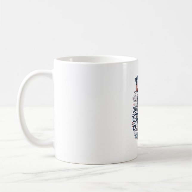 Mug Conception de chemise vectorielle de clés de liber (Gauche)