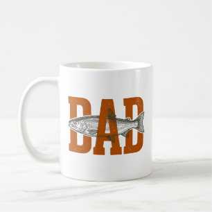 Mug Conception de chemise vectorielle de pêche de papa
