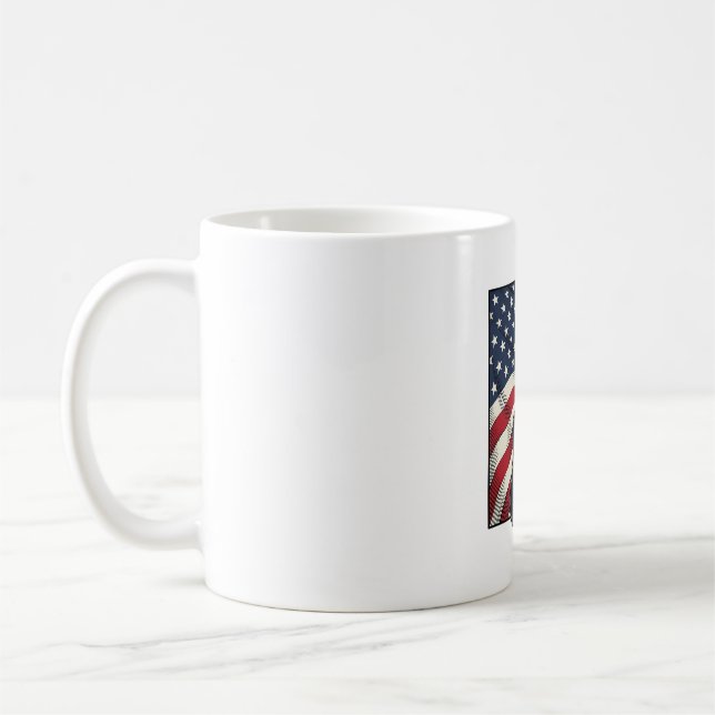 Mug Conception de chemise vectorielle drapeau patrioti (Gauche)