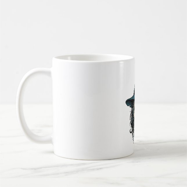 Mug Conception de chemise vectorielle Halloween Crâne  (Gauche)