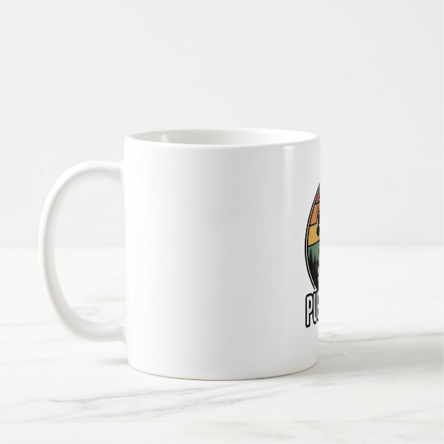 Mug Conception de chemise vectorielle pour chien Pug D (Gauche)