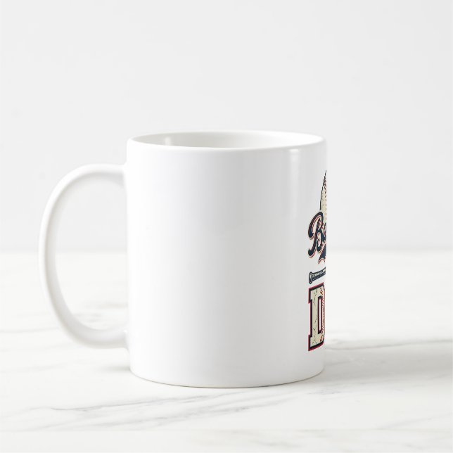 Mug Conception de chemise vectorielle Vintage Baseball (Gauche)