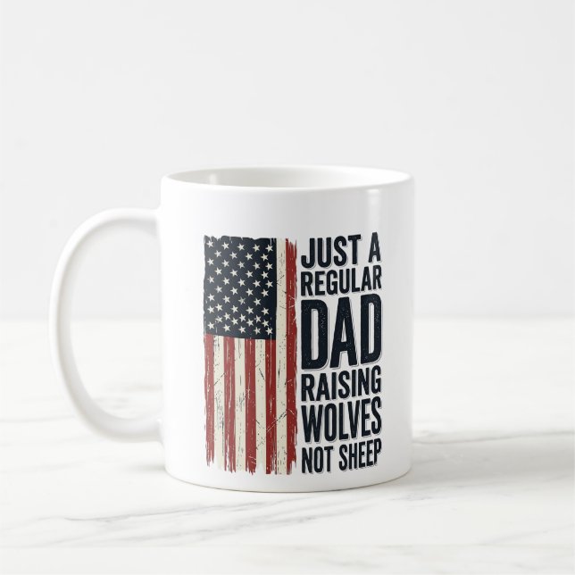 Mug Conception de chemise vintage patriotique pour pap (Gauche)