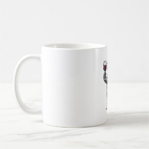 Mug Conception de chemise vintage tortue tenant un ver