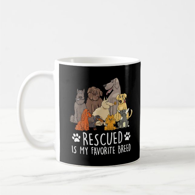 Mug Conception de chien drôle pour hommes et femmes av (Gauche)