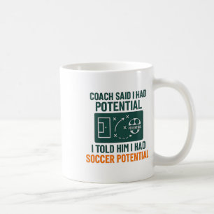 Mug Conception de citation de coach de tableau noir de