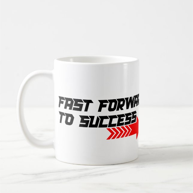 Mug Conception de citation de motivation rouge gras po (Gauche)