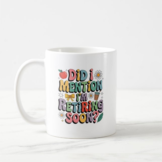 Mug Conception de citation de professeur qui prend sa  (Gauche)