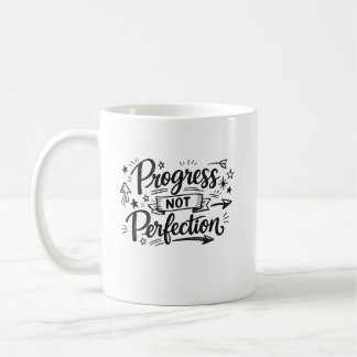 Mug Conception de citation motivationnelle de progrès