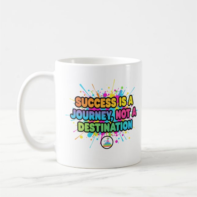 Mug Conception de citation motivationnelle de réussite (Gauche)