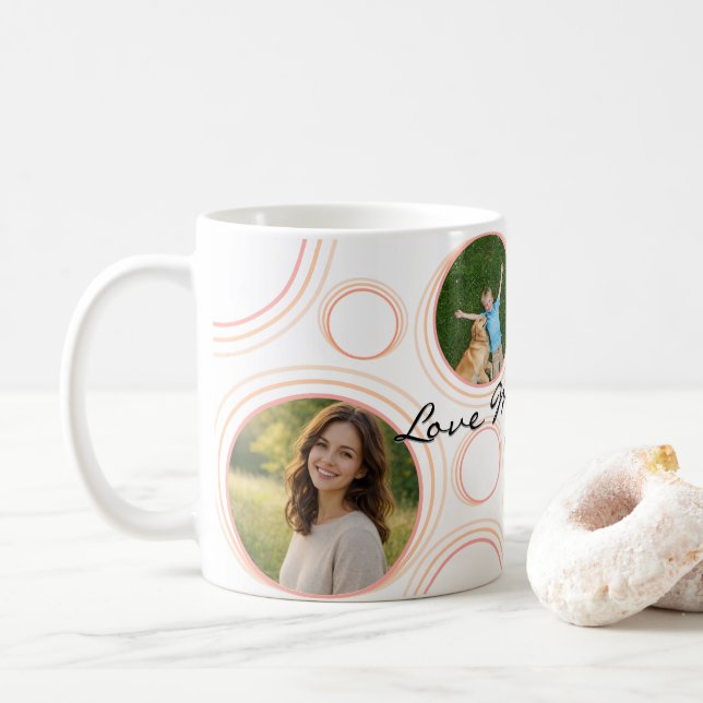 Mug Conception de citation motivationnelle pastel pers (Avec donut)
