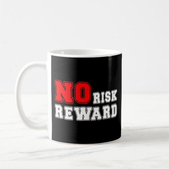 Mug Conception de citation motivationnelle sans risque (Gauche)