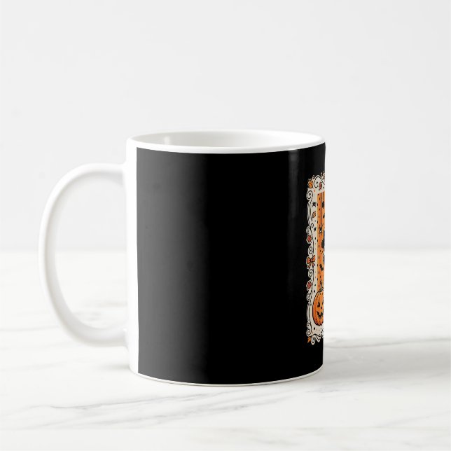 Mug Conception de citrouille d'Halloween de raton lave (Gauche)