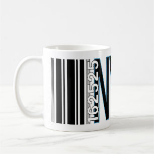 Mug Conception de code à barres New York City 1625