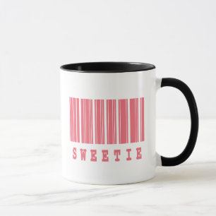 Mug conception de code-barres mignonne