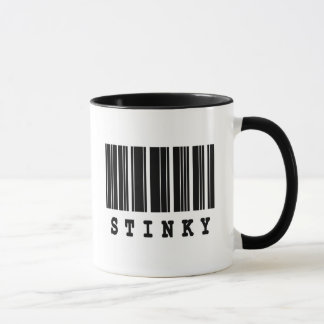 Mug conception de code-barres puant