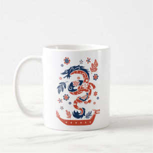 Mug Conception de course de bateaux Dragon
