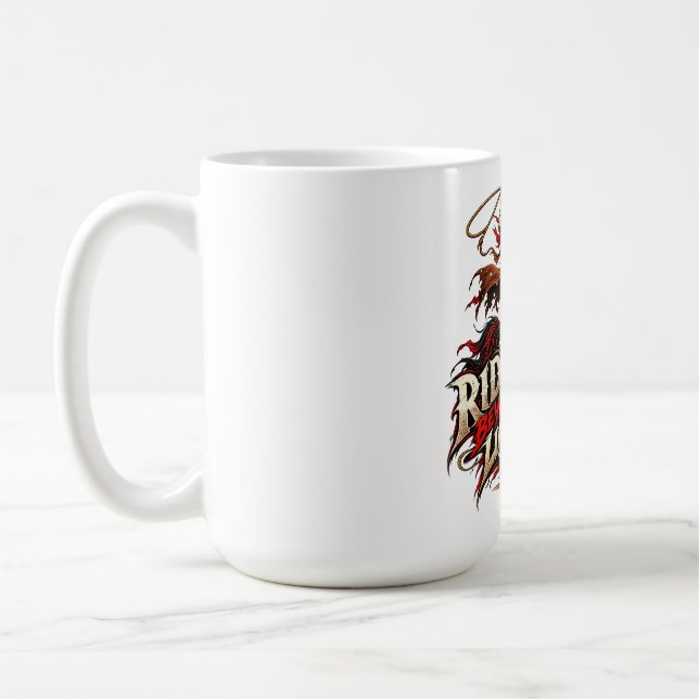 Mug Conception de cow-boy squelette western Ride Beyon (Gauche)