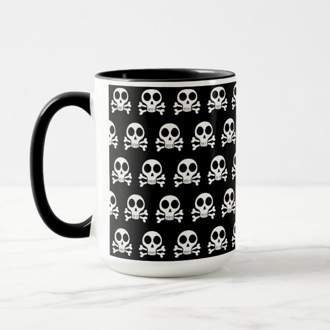 Mug Conception de crâne de pirate (Gauche)