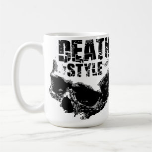 Mug Conception de crâne de style de mort