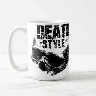 Mug Conception de crâne de style de mort