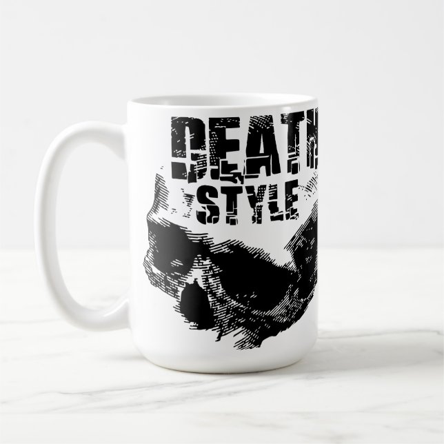 Mug Conception de crâne de style de mort (Gauche)