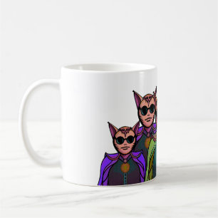 Mug Conception de créatures félines pour raquette de p