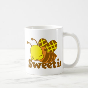 Mug Conception de cutie de kawaii d'abeille de miel de