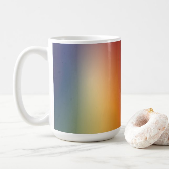 Mug conception de dégradé de forme libre sur café (Avec donut)