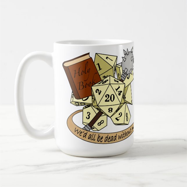 Mug Conception de dés de classe (Gauche)
