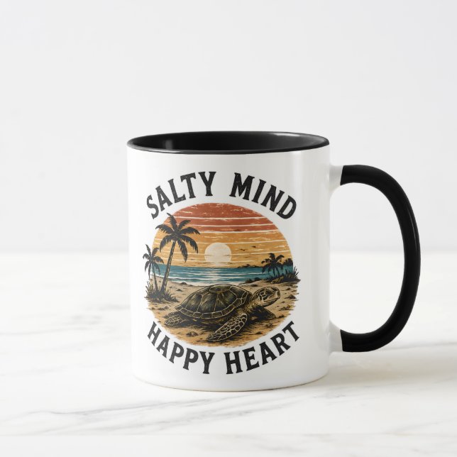 Mug Conception de design artistique de tortue marine a (Droite)