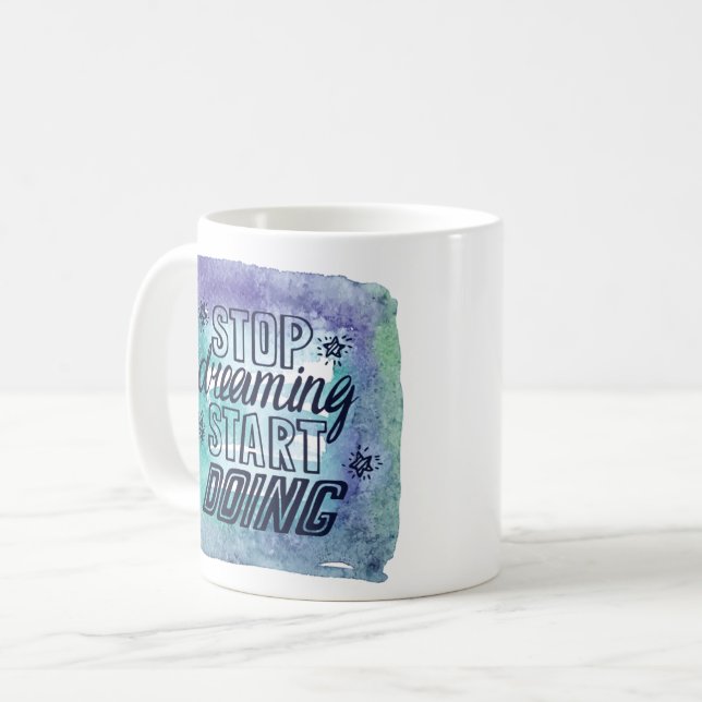 Mug Conception de devis motivationnelle pour les réali (Devant gauche)