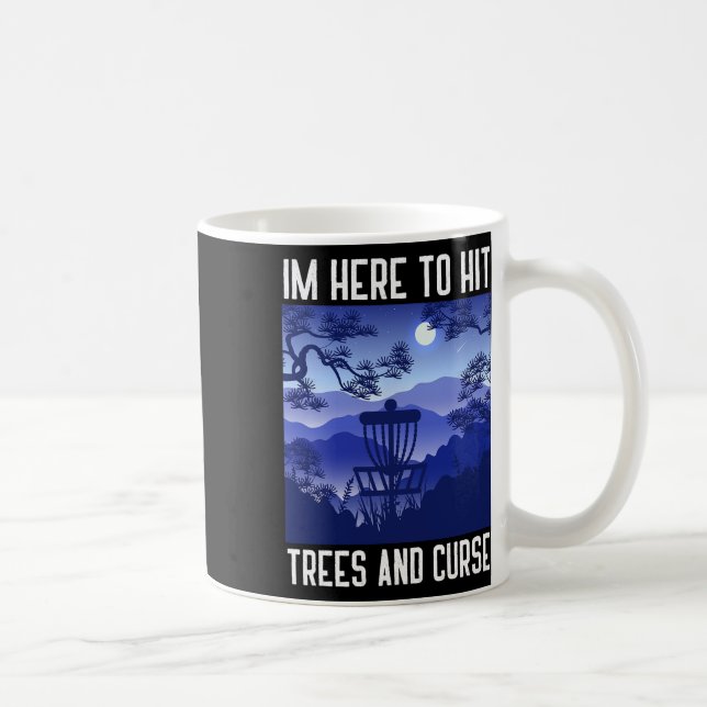 Mug Conception de disque de golf rétro pour hommes fem (Droite)