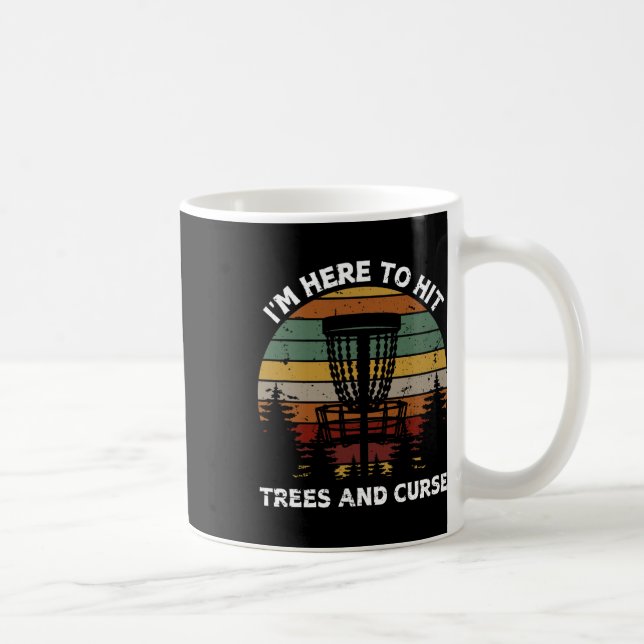 Mug Conception de disque de golf rétro pour hommes fem (Droite)
